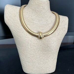 Avon 100th anniversary Gold Choker with Rhinestone 1886-1986